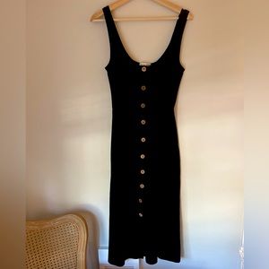 Black Ari button-down midi dress- worn once